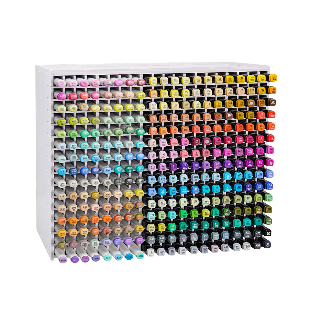 Sanfurney Art Marker Storage Rack For 300 Markers, Watercolour Brushes ...