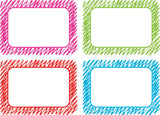 Teacher Created Resources Scribble Name Tags/Labels - Multi-Pack 3.5 * 2.5 inches