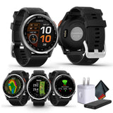 Garmin Approach S44 Essential Golf Watch with GPS, AMOLED Display, On-Course Features, Sports and Fitness Smartwatch, Silver Alu