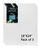 Eduway Canvas Board For Painting- (18X24) | Premium Quality 7Oz Pre-Primed Cotton Canvas Board For Artists & Beginners | Ideal F