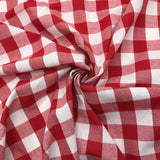 Red and White Plaid Fabric - 2 Yard Bundle for Festive Tablecloth, Apron Dress, Christmas Tree Skirt, Party Decor & Holiday Appa