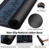 Quick Key Keyboard Mouse Pad, Non-Slip Desk Mat with Office Software Shortcuts Pattern, Upgraded Extended Large Rubber Base Mice