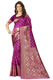 Sugathari Womens Art Silk Purple Kanchipuram Saree (SAN PARI 73 PURPLE)
