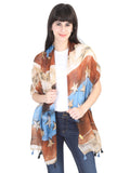 Fabseasons Printed Cotton Unisex Scarf, Scarves, Stole & Shawl For Summer & Winter For Women & Girls, Size 75 * 180 Cms