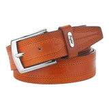 Flyer MenS Leather Belt (Formal/Casual) (Colour Tan) (Size 42) Buckle Adjustable Size Genuine Leather (Tan232842)