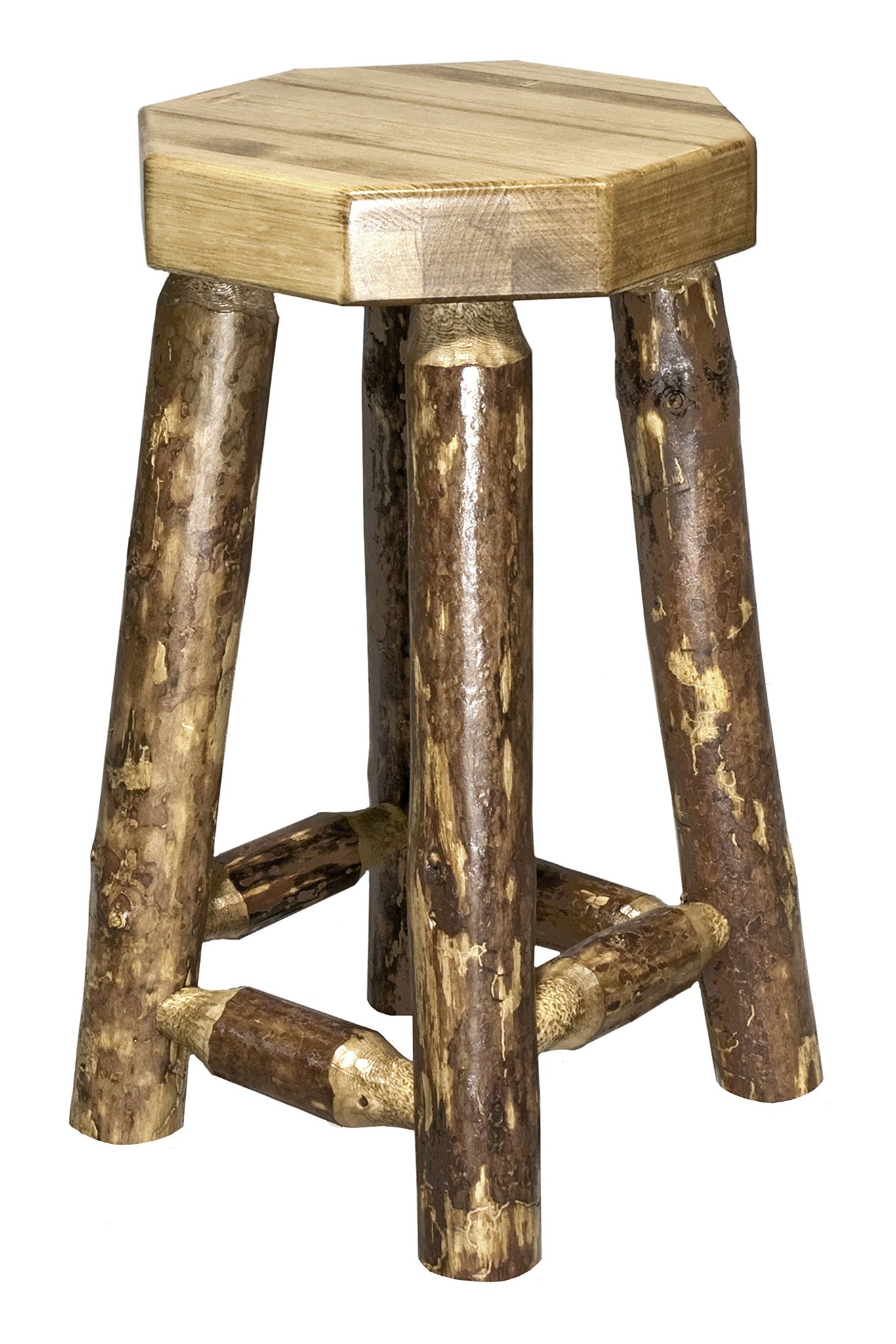 Montana Woodworks Glacier Country Collection Counter Height Backless Barstool