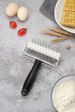AMPSEVEN Pizza Dough Docker Roller - Professional Stainless Steel Pastry Docker Roller with Spike for Homemade Baking Cake crack