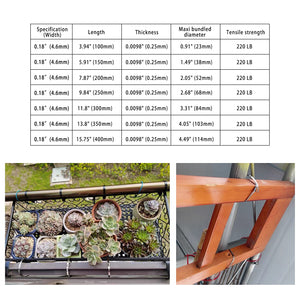 100PCS 3.9 inch 304 Stainless Steel Zip Ties Metal Zip Ties Heavy Duty Locking Cable ties Strap for Exhaust Wrap, Garage, Outdoo