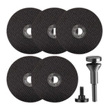 6pcs/Set Cut Off Wheel with 1/4 Stem Mounting Mandrel for Die Grinder, Metal Cutting Wheels Cutter Discs for Metal & Steel Rotar