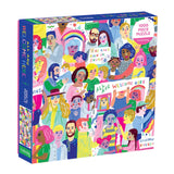 Galison All are Welcome Here Jigsaw Puzzle, 1000 Pieces, 27x 20- Ages 8+ - Colorful Illustrated Celebrating Diversity an