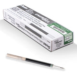 Pentel Refill Ink For EnerGel Gel Pen, 0.7mm Metal Tip, Medium, Forest Green Ink, 12 pack (LR7D3)