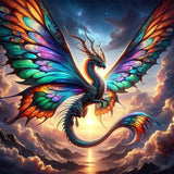 Ekuxom Dragon Diamond Art Kits for Adults, 5D Diamond Painting Kits for Beginners, DIY Round Full Drill Diamond Gem Art Kits for