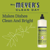 Mrs. Meyers Cleanday Liquid Dish Soap, Biodegradable Formula, Lemon Verbena, 16 Fl. Oz