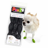 Pawz Rubber Dog Boots For Paws Up To 1, 12 Pack - All-Weather Dog Booties For Hot Pavement, Snow, Mud, And Rain - Waterproof, 