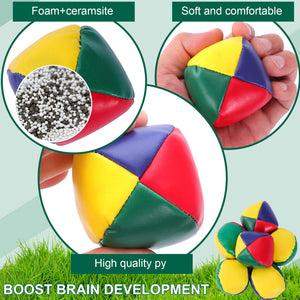 16 Pack Juggling Balls for Beginners,Mini Juggling Balls,Multicolor Beginners Juggling Balls,Durable Juggle Ball Kit,Soft Easy J