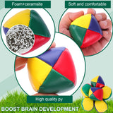 16 Pack Juggling Balls for Beginners,Mini Juggling Balls,Multicolor Beginners Juggling Balls,Durable Juggle Ball Kit,Soft Easy J