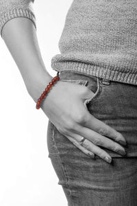 AMBERAGE Natural Baltic Amber Bracelet for Adults (Women/Men) - Hand made From Raw-Unpolished/Certified Baltic Amber Beads(6 Col