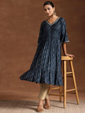 Libas Women'S Silk Ethnic A-Line Kurta (29229 Blue