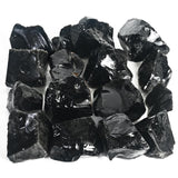 Crocon 1LB Black Obsidian Rough Bulk Natural Stone Raw Stone Tumbling Cabbing Polishing Mining Chakra Balancing Reiki Healing Go
