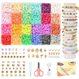 Zalpharm Bracelet Making Kit For Girls | Diy Friendship Bracelet Making Kit With Clay Beads Letter Beads Charms & Jewelry Access