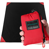 Odoland Pocket Blanket Picnic Blanket, 71 x 63 SandProof Waterproof Outdoor Beach Blanket with Portable Bag, Foldable Lightweigh