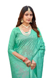Glory Sarees Women's Banarasi Silk Saree With Blouse Piece (Mahi101_Firozi)