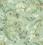 Guvana 16.14x118Floral and Leaf Wallpaper Floral Peel and Stick Wallpaper Leaves Contact Paper Colorful Flower Removable Wall Pa