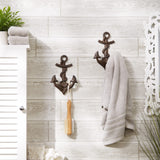 Anchor With Rope Wall Hook (Set Of 2)