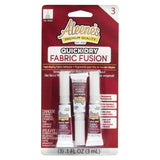 Aleenes Quick Dry Fabric Fusion, Fast-Drying Permanent Fabric Glue, Stong Bond Dries Soft and Clear in Minutes, .1 fl oz 3-Pack