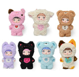 Mckkymi Plush Blind Box, Kawaii Nommi Cute Series Stuffed Blind Box Doll 6 PCS, Kawaii Mystery Plush Toys Collectible for Birthd