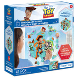 Make It Real Disney: Window Art Mosaic - Toy Story - 41 pcs, Reusable Window Puzzle Clings, Creates a 10.5 x 9.5 Image, Disney P