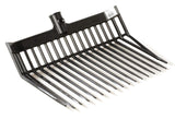 Little Giant DuraFork Pitch Fork Replacement Head | Durable Polycarbonate Stable Fork Head with Angled Tines | Manure Scoop | Bl