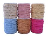 1/2 Inch Gimp Braid Trim 24 Yards 6 Colors for Upholstery Costume DIY Crafts(Mixed Color 3 1053)