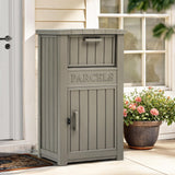 YITAHOME Anti-Theft Package Delivery Box for Outside w/Lockable Security System, Outdoor Waterproof Parcel Drop Storage Boxes Re