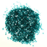 Embroiderymaterial 2.5Mm Sequins Sitara For Craft, Embroidery, And Jewellery Making (Teal Blue, 50 Gram)