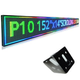 HS P10 Outdoor Programmable Scrolling Led Signs, Open Neon Sign, Digital Electronic Message Board Custom, Large Display Banner W