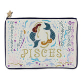 Catstudio Astrology Zipper Pouch, Pisces Zodiac Sign, Celebrate February & March Birthdays with Travel Toiletry Bag, Ideal Gift 