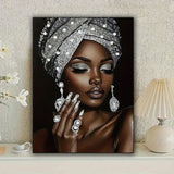 African woman diamond art kits for adults,Partial 5D Diy diamond painting kit for beginners,Special shaped diamond art,sparkling