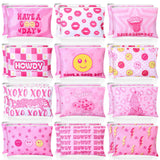 Blosssound 24 Pcs Cosmetic Bags Makeup Bags Bulk Cute Portable Pouches with Zipper Travel Toiletry Organizer Purse Women's Gift 