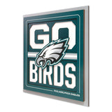 YouTheFan NFL Philadelphia Eagles Slogan Series 3D Wall Art