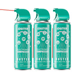 iDuster Compressed Gas Duster for Keyboard, 10 oz Disposable Compressed Air Duster, 3-Pack