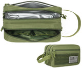 DBTAC Tactical Toiletry Bag for Men | Dry Wet Separate Hygiene Bag Compact Dopp Kit Mens Shaving Kit Travel shower Bag (OD Green