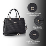 Adisa Quilted Handbag Shoulder Bag For Women And Girls With Detachable Sling Belt (Ad4077-Bla),Black,,B0DHL82BNL