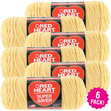 Red Heart Cornmeal Super Saver Yarn 6/Pk 6 Pack