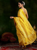 Libas Women'S Silk Blend Saree (16068R_Mustard)