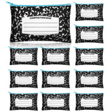 Demonwer 12 Pcs Back to School Gifts Pencil Case Notebook Patterns Pencil Pouch Cute Pencil Box Pencil Bag for Classroom Prize B