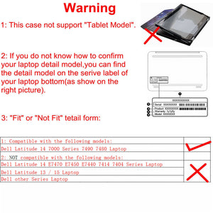 Alapmk Protective Case Cover Compatible With 14 Dell Latitude 14 7490 7480 Series Laptop(Warning:Not Fit Latitude 14 E7470 E74