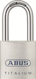 ABUS 80TI/40 Titalium Aluminum Alloy Padlock Keyed Different Long Nano Protect Steel Shackle (11/2)