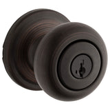 Kwikset Hancock Entry Door Knob with Lock and Key, Secure Keyed Handle Exterior, Front Entrance and Bedroom, Venetian Bronze, Pi
