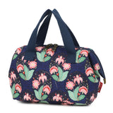 Smrcom Makeup Bag Cosmetic Bag For Women Girl Travel Makeup Bag Toilet Bag Zipper Organizer Bag Waterproof (Corduroy Floral d.bl
